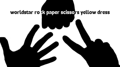 worldstar rock paper scissors yellow dress